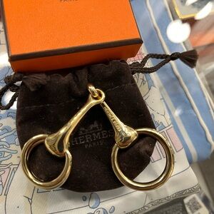 Authentic Hermes’ Mors scarf 90 ring